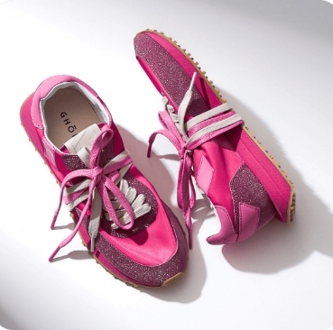 Ghoud white sneaker campaign by Heavy Studio